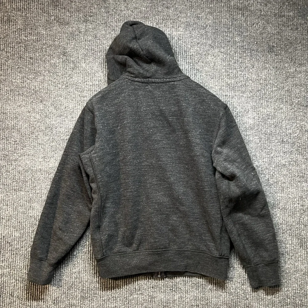 Polo Ralph Lauren Fleece Lined Full Zip Waffle Hoodie Men's‎ Size Medium Gray